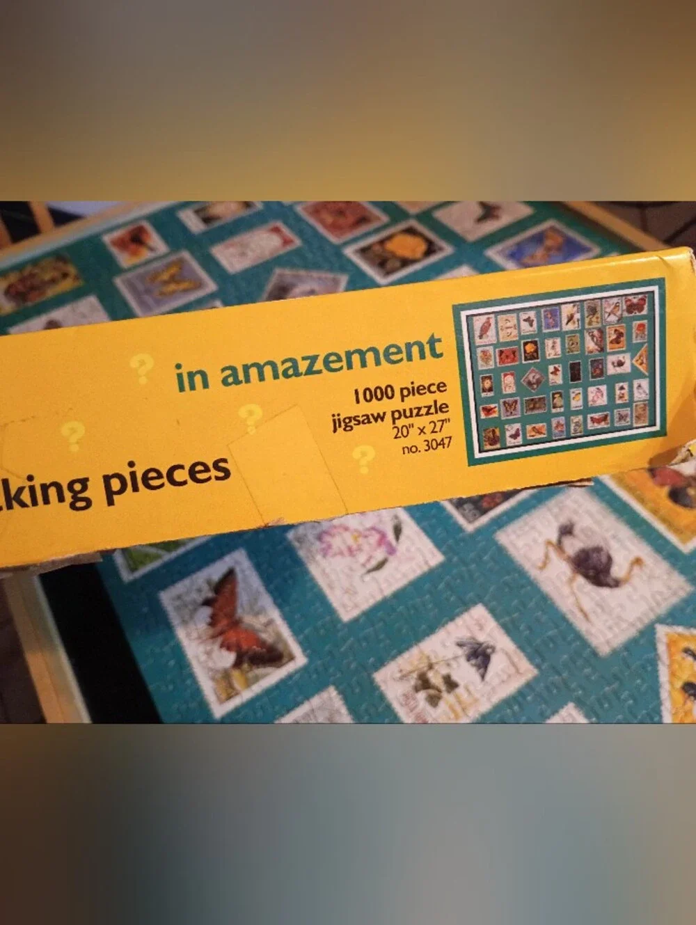 Vintage 1000 Pc Jigsaw Puzzle Maze *Incomplete*